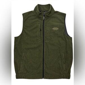 Drake Men's Waterfowl Vest Large Green Full Zip Logo Outdoor Security Pocket